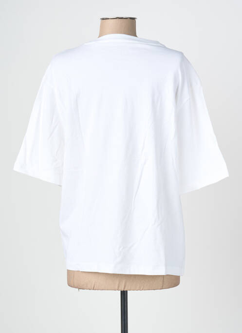 T-shirt coupe droite manches courtes blanc ROSE GARDEN femme