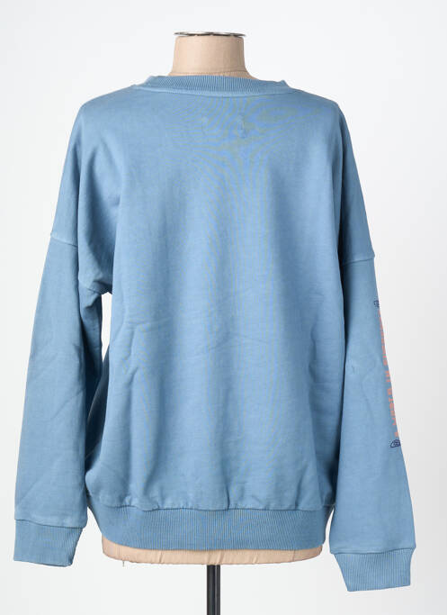 Sweat-shirt stretch manches longues bleu ROSE GARDEN femme