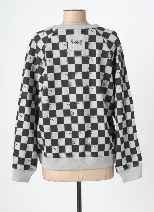 Sweat-shirt stretch manches longues gris ROSE GARDEN femme