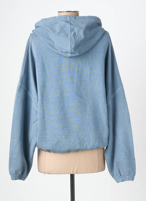 Sweat-shirt stretch manches longues bleu ROSE GARDEN femme