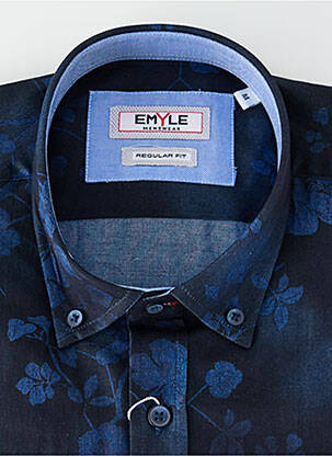 Chemise manches longues imprimé fleurs bleu EMYLE homme