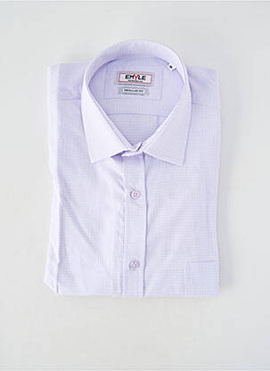 Chemise manches longues poignets boutonnés rose EMYLE homme