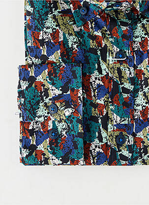 Chemise manches longues poches bleu EMYLE homme