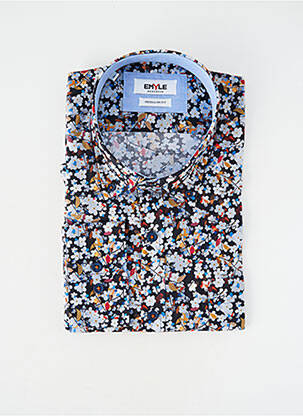 Chemise manches longues poignets boutonnés noir EMYLE homme