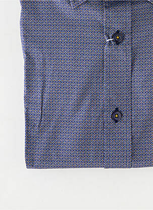Chemise manches longues imprimé fantaisie bleu EMYLE homme