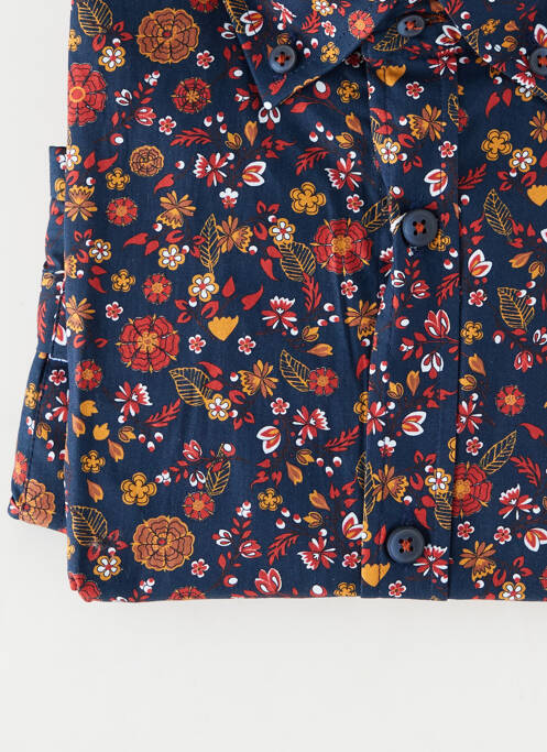 Chemise manches longues poignets boutonnés bleu EMYLE homme