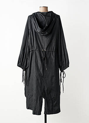 Coupe-vent manches longues a capuche noir AÏKHA femme