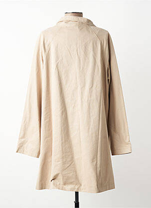 Manteau long coupe cintrée sans capuche beige MASAI femme