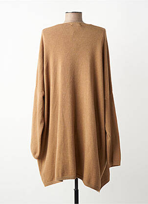 Gilet manches longues stretch marron APRIL VINTAGE femme