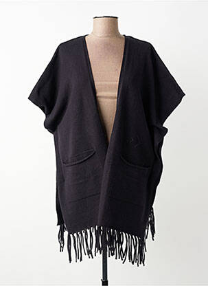 Gilet manches courtes stretch noir ESQUALO femme