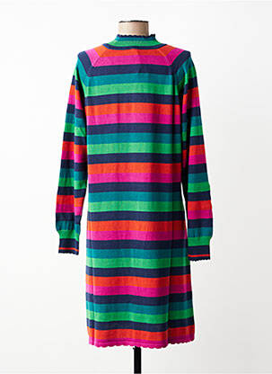 Robe pull coupe droite manches longues rose BLUTSGESCHWISTER femme