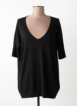 Top stretch manches courtes noir ZILCH femme