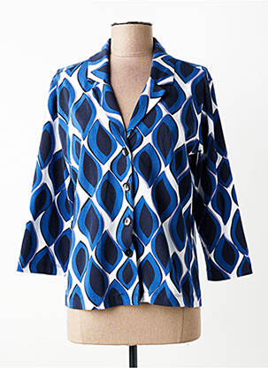 Blazer coupe cintrée bleu ZILCH femme