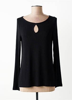 Top stretch manches longues noir AN II VITO femme