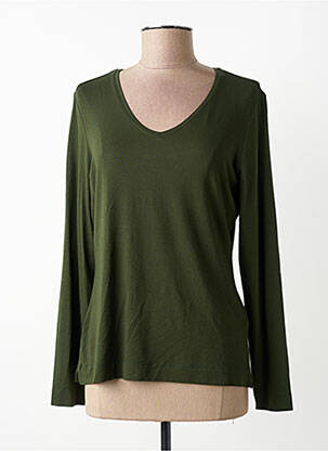 Top stretch manches longues vert ZILCH femme