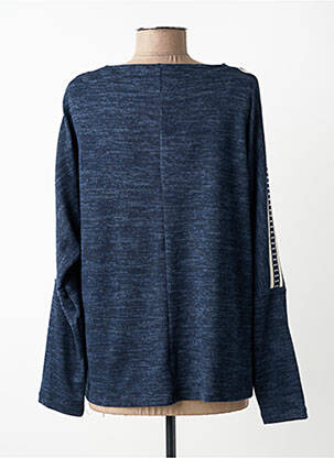Top stretch manches longues bleu AN II VITO femme