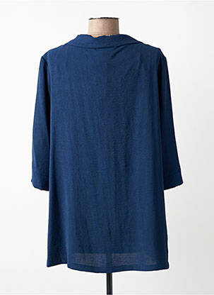 Blouse manches longues manches longues bleu AN II VITO femme