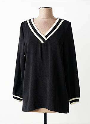 Blouse manches longues manches longues noir AN II VITO femme