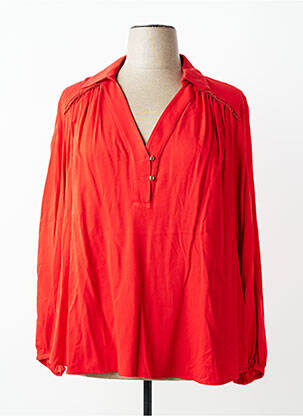 Blouse manches longues manches longues rouge MAT. femme