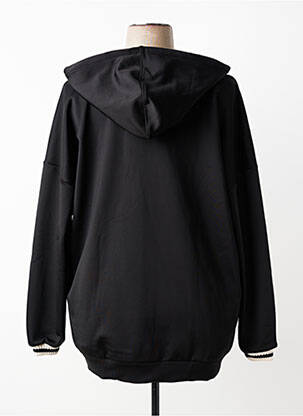 Veste casual col rond noir MAT. femme