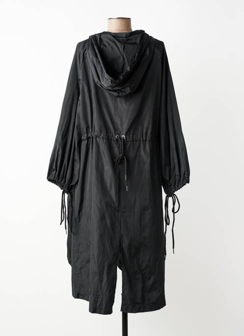 Coupe-vent manches longues a capuche noir AÏKHA femme
