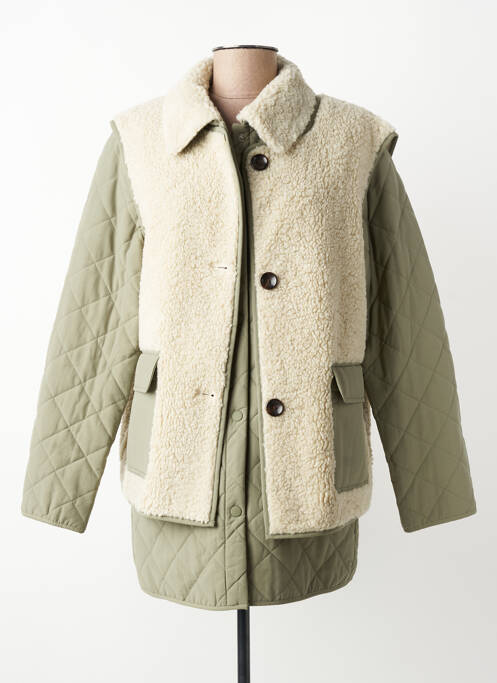 Veste casual coupe droite vert NICE THINGS femme