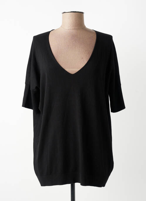 Top stretch manches courtes noir ZILCH femme