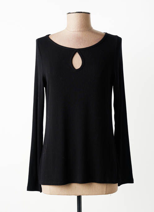 Top stretch manches longues noir AN II VITO femme