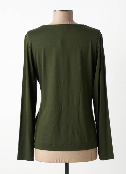 Top tissage jersey manches longues vert ZILCH femme