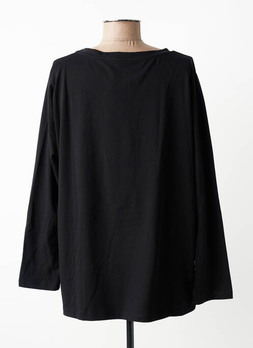 Top tissage jersey manches longues noir SOPHIA femme
