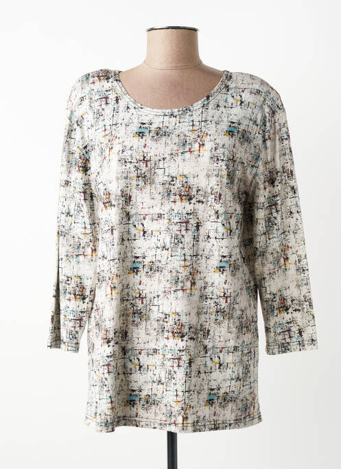 Top tissage jersey manches longues blanc OLIVER JUNG femme