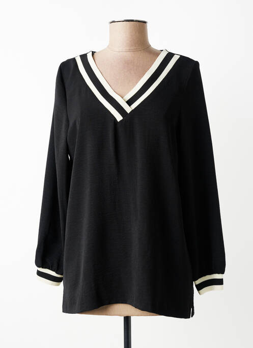 Blouse manches longues manches longues noir AN II VITO femme