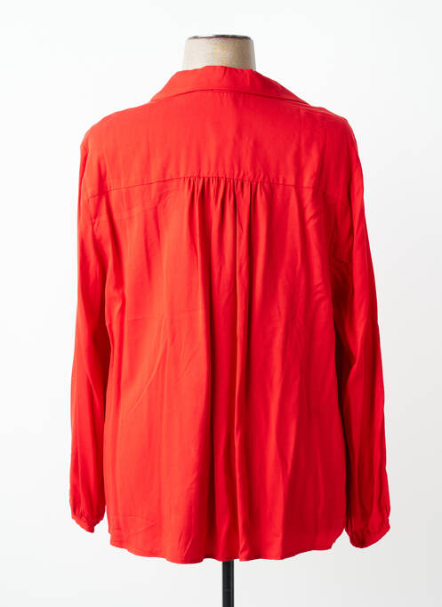 Blouse manches longues manches longues rouge MAT. femme