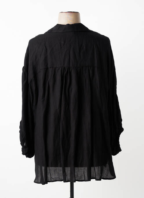 Blouse manches longues manches longues noir MAT. femme
