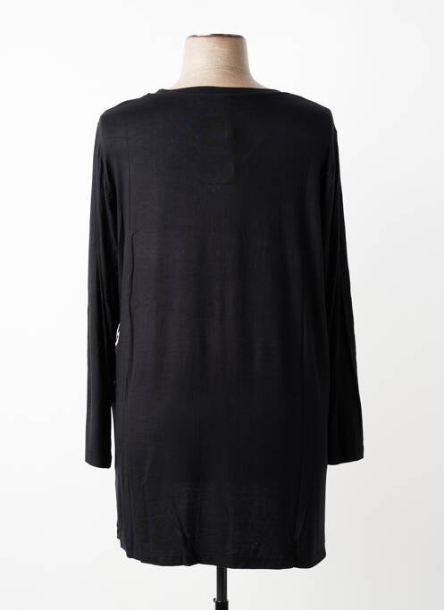 Tunique manches longues imprimé fantaisie noir SOPHIA femme
