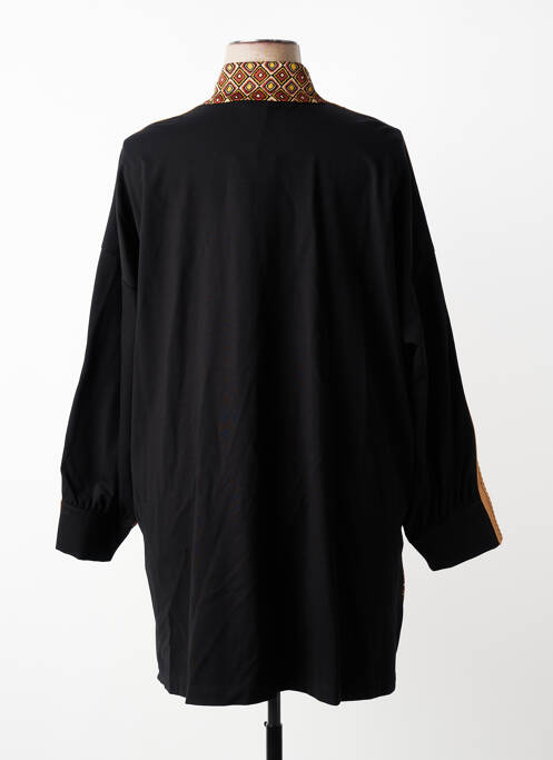 Veste casual coupe droite marron MAT. femme