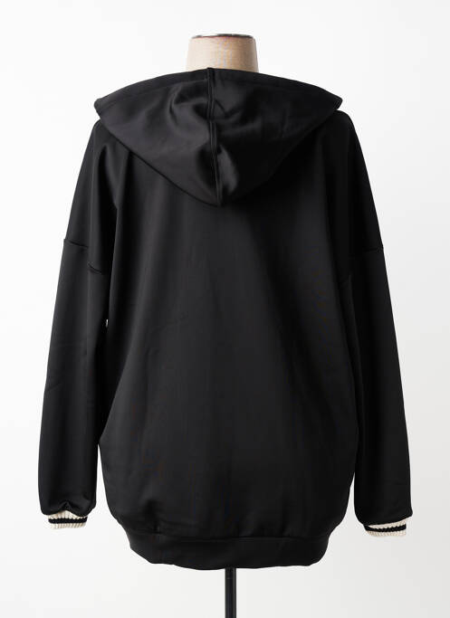 Veste casual col rond noir MAT. femme