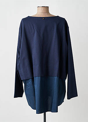 Tunique manches longues col rond bleu MAT. femme