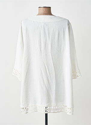 Tunique manches longues tissage crêpe beige AN II VITO femme