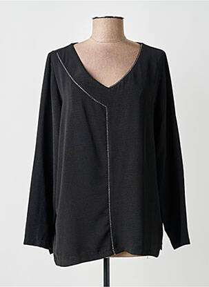 Blouse manches longues manches longues noir AN II VITO femme