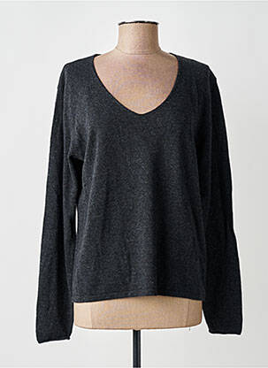 Pull tissage chiné manches longues gris MES SOEURS ET MOI femme