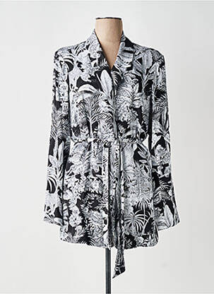 Veste kimono manches longues noir YESTA femme