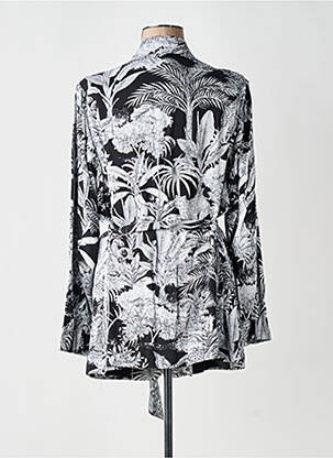 Veste kimono col châle noir YESTA femme