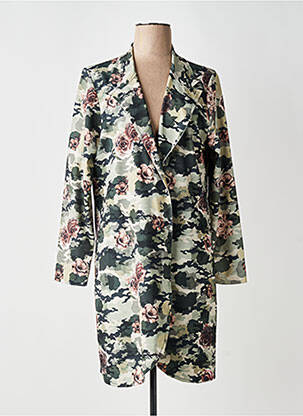 Manteau long coupe cintrée sans capuche vert XXLA FEMME femme