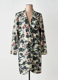 Manteau long coupe cintrée sans capuche vert XXLA FEMME femme