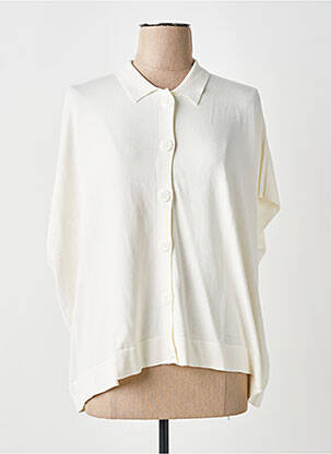 Gilet manches courtes fermeture boutonnée sur le devant beige ZILCH femme