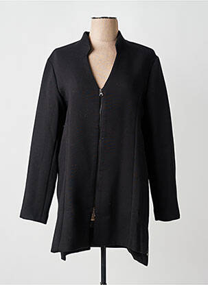 Manteau court manches longues sans capuche noir LOTUS EATERS femme
