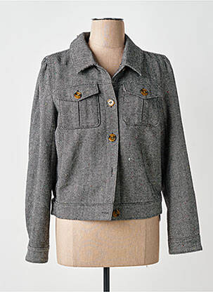 Manteau court poches sans capuche gris KING LOUIE femme