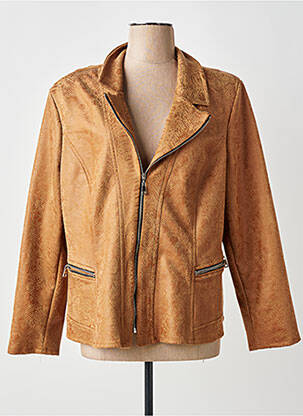 Veste casual epaulette beige ONE O ONE femme