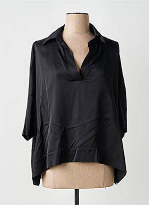 Blouse manches 3/4 manches 3/4 noir MÊME ROAD femme